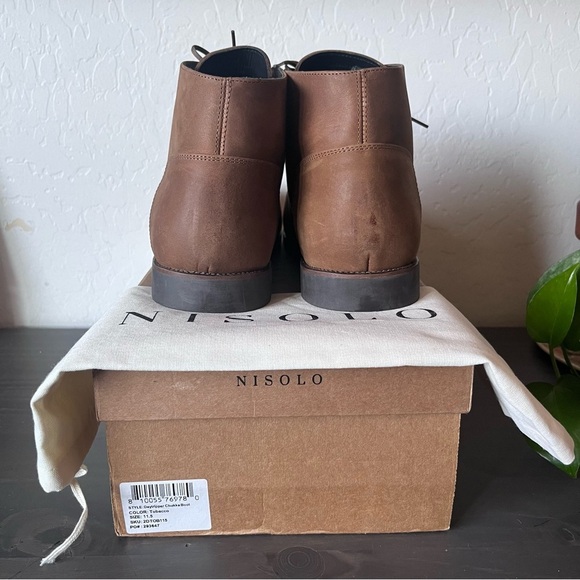 Nisolo Mens Daytripper Chukka Boots Leather Tobacco Brown 